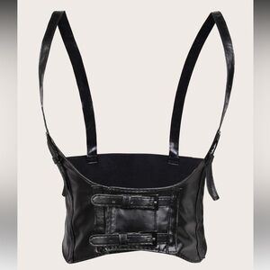 Elegant Black Leather Belt